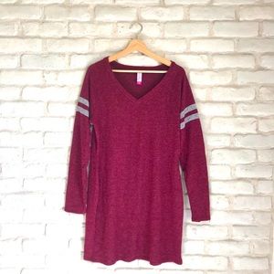 No Boundaries Maroon Sweater Tunic XXL